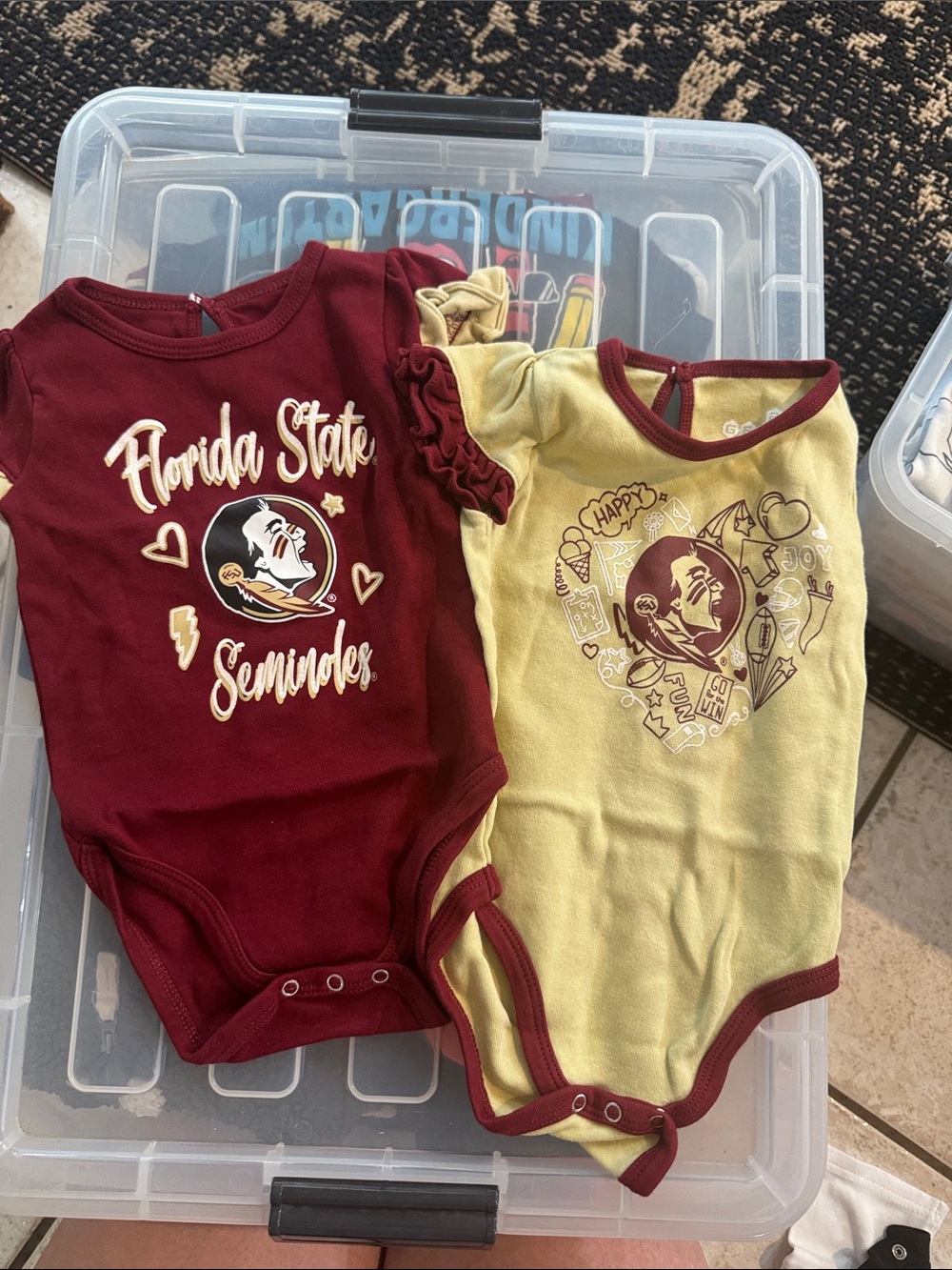 FSU Kids One-Piece Bodysuit - Garnet and Gold